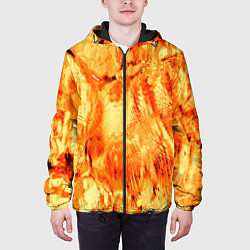 Куртка с капюшоном мужская Жаркая Пустыня, цвет: 3D-черный — фото 2