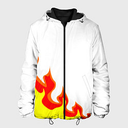 Куртка с капюшоном мужская Огонь, цвет: 3D-черный