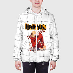 Куртка с капюшоном мужская Кенма Козуме, цвет: 3D-белый — фото 2