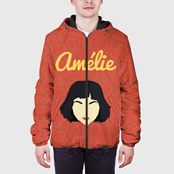 Куртка с капюшоном мужская Амели фильм, цвет: 3D-черный — фото 2