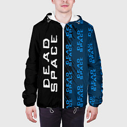 Куртка с капюшоном мужская Dead Space - Strokes Pattern, цвет: 3D-белый — фото 2
