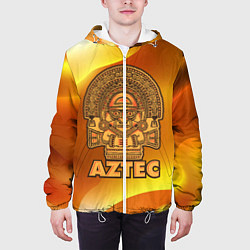 Куртка с капюшоном мужская Aztec Ацтеки, цвет: 3D-белый — фото 2