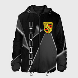 Куртка с капюшоном мужская Порше Porsche, цвет: 3D-черный