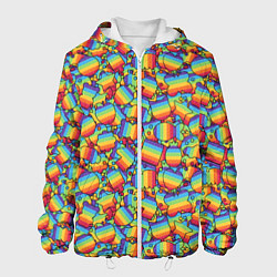 Куртка с капюшоном мужская POP IT МИКС ПОП ИТ, цвет: 3D-белый