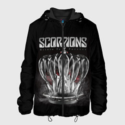 Куртка с капюшоном мужская SCORPIONS, цвет: 3D-черный