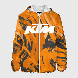 Куртка с капюшоном мужская KTM КТМ Z, цвет: 3D-белый