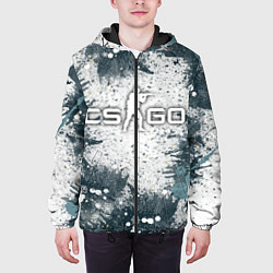 Куртка с капюшоном мужская CS GO - Контра, цвет: 3D-черный — фото 2
