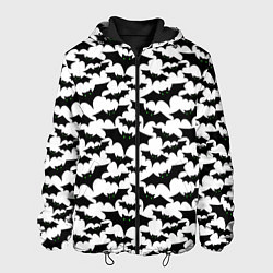 Куртка с капюшоном мужская Летучие Мыши, цвет: 3D-черный