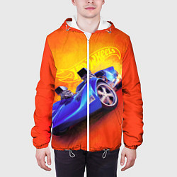 Куртка с капюшоном мужская Hot Wheels Хот Вилс, цвет: 3D-белый — фото 2