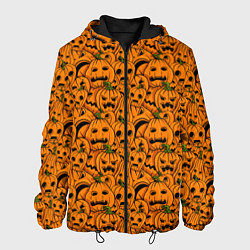 Куртка с капюшоном мужская Happy Halloween, цвет: 3D-черный