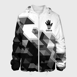 Куртка с капюшоном мужская ADIOS АДИОС, цвет: 3D-белый