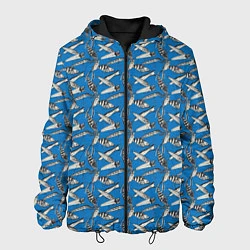 Куртка с капюшоном мужская Рыболовные Приманки, цвет: 3D-черный
