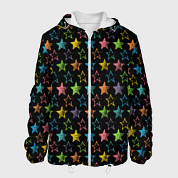 Куртка с капюшоном мужская Парад звезд, цвет: 3D-белый
