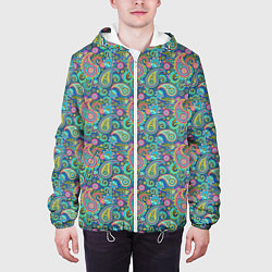 Куртка с капюшоном мужская Стиль Турецких Огурцов, цвет: 3D-белый — фото 2