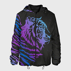Куртка с капюшоном мужская Tiger Neon, цвет: 3D-черный