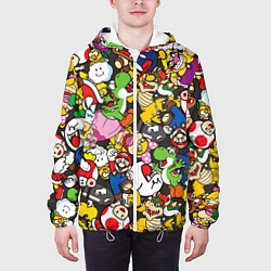 Куртка с капюшоном мужская Mario ALLSTARS, цвет: 3D-белый — фото 2