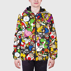 Куртка с капюшоном мужская Mario ALLSTARS, цвет: 3D-черный — фото 2