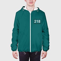 Куртка с капюшоном мужская Персонаж 218, цвет: 3D-белый — фото 2
