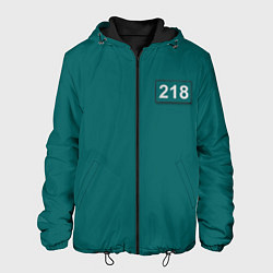 Куртка с капюшоном мужская Персонаж 218, цвет: 3D-черный
