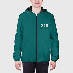 Куртка с капюшоном мужская Персонаж 218, цвет: 3D-черный — фото 2