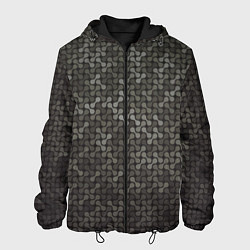 Куртка с капюшоном мужская Geometric textures, цвет: 3D-черный