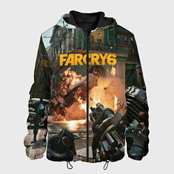 Куртка с капюшоном мужская Far Cry 6 gameplay art, цвет: 3D-черный
