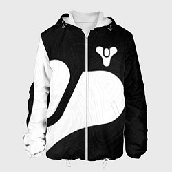 Куртка с капюшоном мужская DESTINY 2 LOGO WHITE, цвет: 3D-белый