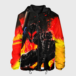 Куртка с капюшоном мужская БЕРСЕРК ОГНЕННЫЙ BERSERK, цвет: 3D-черный