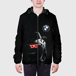 Куртка с капюшоном мужская BMW МИНИМЛ, цвет: 3D-черный — фото 2