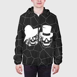 Куртка с капюшоном мужская Вечная парочка, цвет: 3D-черный — фото 2