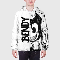 Куртка с капюшоном мужская BENDY - БЕНДИ БРЫЗГИ КРАСКИ, цвет: 3D-белый — фото 2