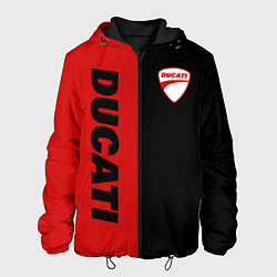 Мужская куртка DUCATI BLACK RED BACKGROUND