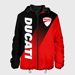Куртка с капюшоном мужская DUCATI RED DEVIL MOTOCYCLE, цвет: 3D-черный