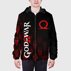 Куртка с капюшоном мужская GOD OF WAR HEROES ГЕРОИ, цвет: 3D-черный — фото 2