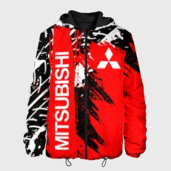 Куртка с капюшоном мужская MITSUBISHI МИЦУБИСИ МИТСУБИСИ МИЦУБИШИ, цвет: 3D-черный