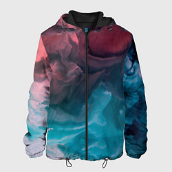 Куртка с капюшоном мужская Туманная вода, цвет: 3D-черный
