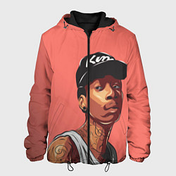 Куртка с капюшоном мужская Wiz Khalifa Art, цвет: 3D-черный