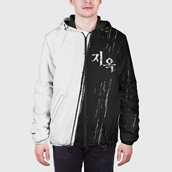 Куртка с капюшоном мужская ЗОВ АДА - Краска, цвет: 3D-черный — фото 2