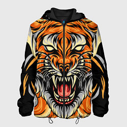 Мужская куртка Символ года тигр в гневе