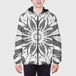 Куртка с капюшоном мужская Коллекция Journey Снежный цветок 535-3М5, цвет: 3D-черный — фото 2