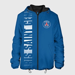 Куртка с капюшоном мужская PSG PARIS SAINT GERMAIN WHITE LINE SPORT, цвет: 3D-черный