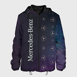 Куртка с капюшоном мужская МЕРСЕДЕС Космос, цвет: 3D-черный