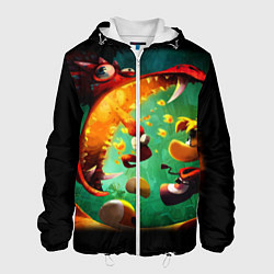 Куртка с капюшоном мужская Rayman Legend, цвет: 3D-белый