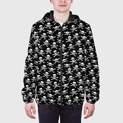 Куртка с капюшоном мужская Roger skull, цвет: 3D-черный — фото 2