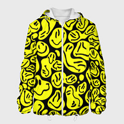 Куртка с капюшоном мужская The Смайлики, цвет: 3D-белый