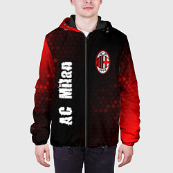 Куртка с капюшоном мужская AC MILAN AC Milan Графика, цвет: 3D-черный — фото 2