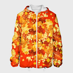 Куртка с капюшоном мужская Кленовый листопад, цвет: 3D-белый