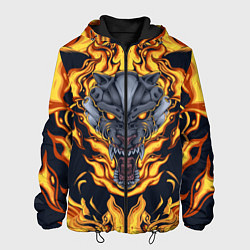 Мужская куртка Маска тигра в огне