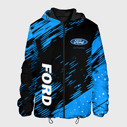 Куртка с капюшоном мужская Форд , Ford, цвет: 3D-черный