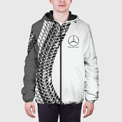 Куртка с капюшоном мужская Mercedes-Benz дрифт, цвет: 3D-черный — фото 2